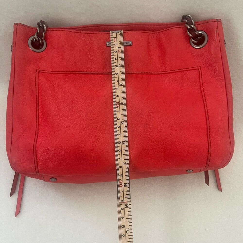 Rebecca Minkoff Swing Chain Orange Persimmon Leather Shoulder Bag - Picture 4 of 16